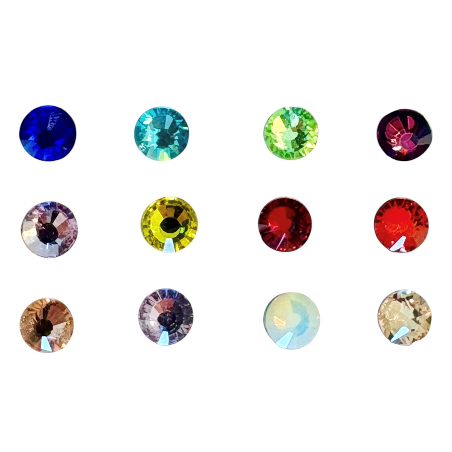 Set of 12 - Magnetic Glass Charms