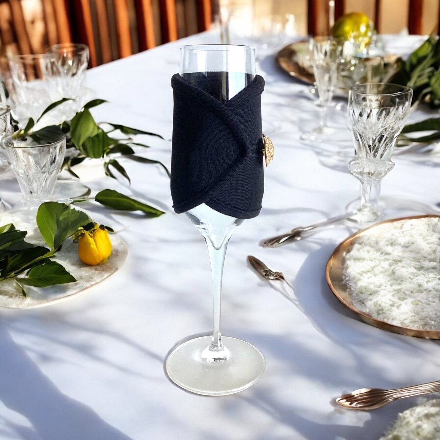 Champagne Flute Glass Wraps - Set of 2