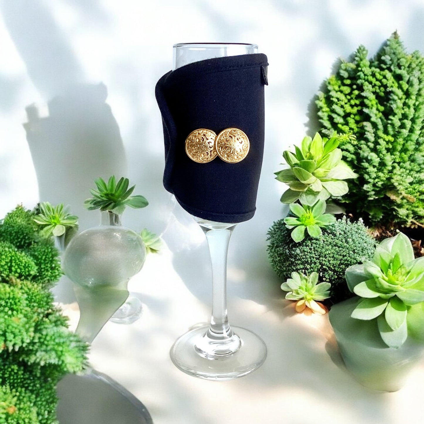 Champagne Flute Glass Wraps - Set of 2
