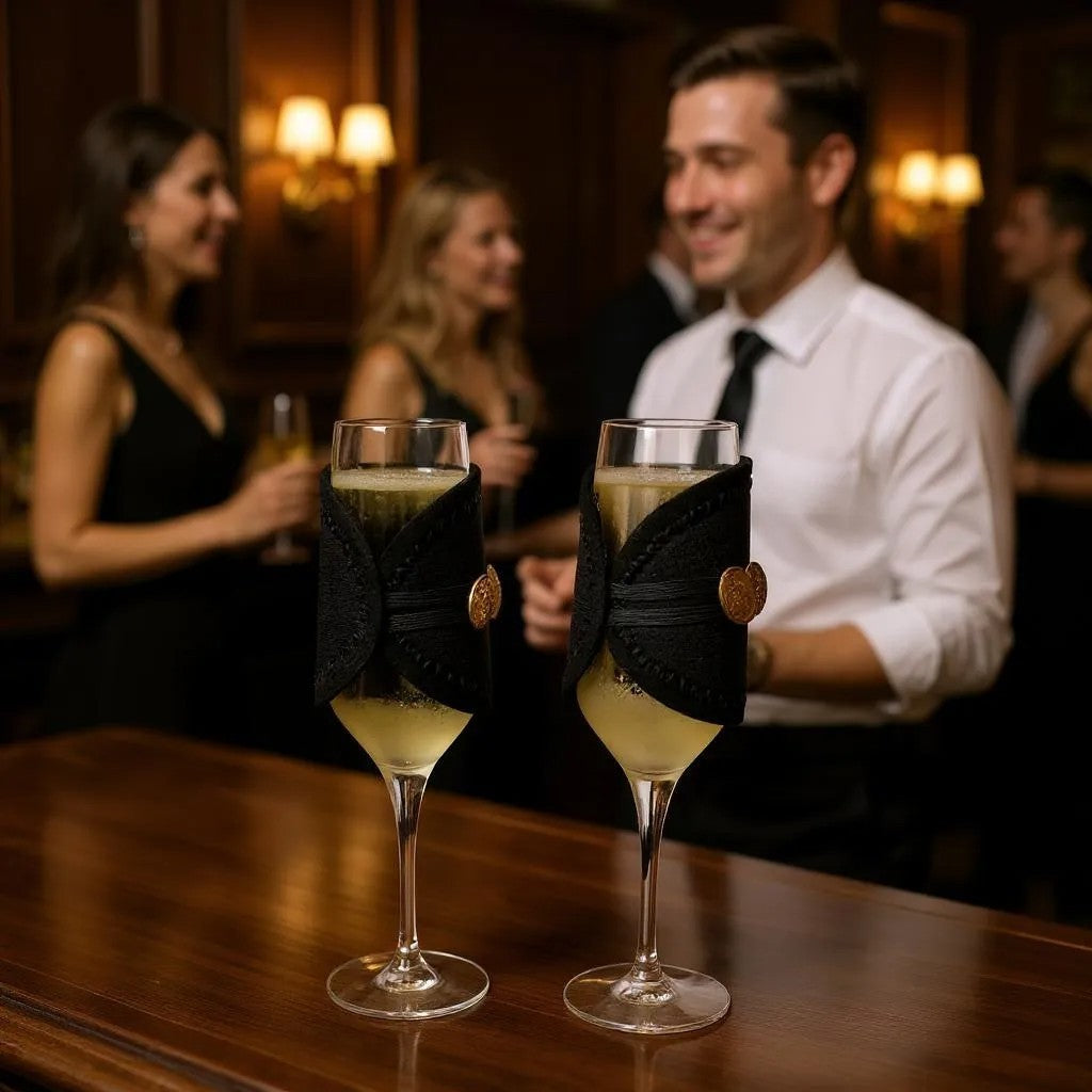 Champagne Flute Glass Wrap - Single Wrap