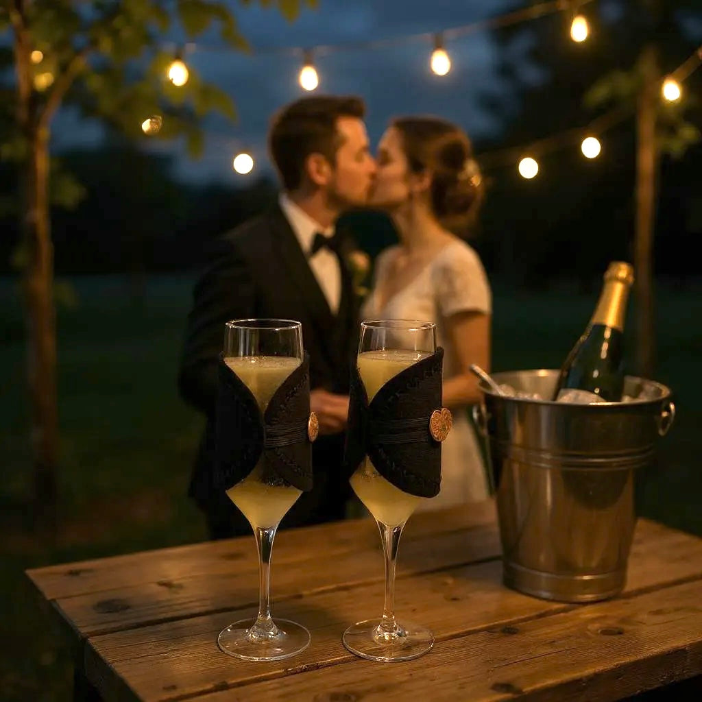 Champagne Flute Glass Wrap - Single Wrap