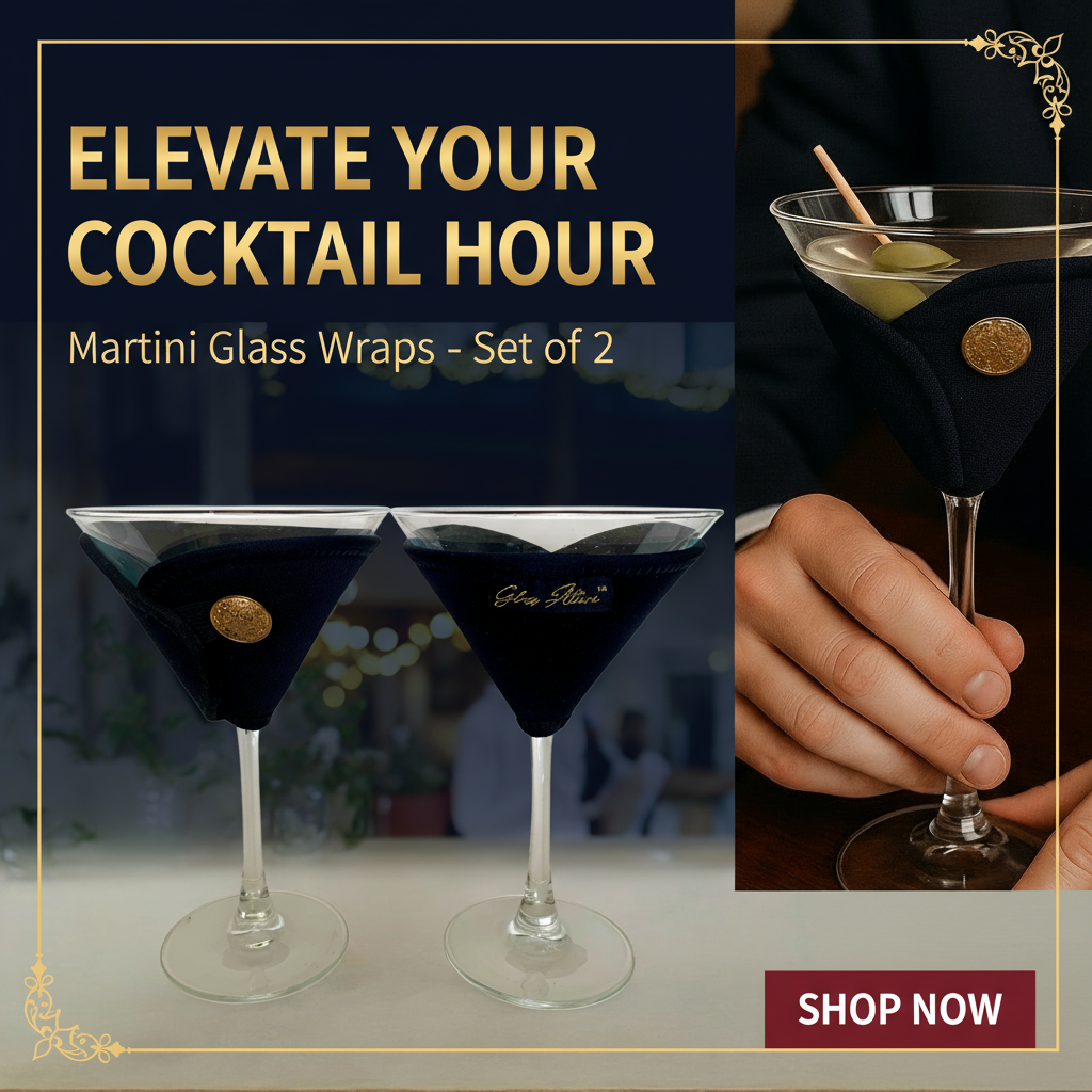 Martini Glass Wraps Promotional Banner