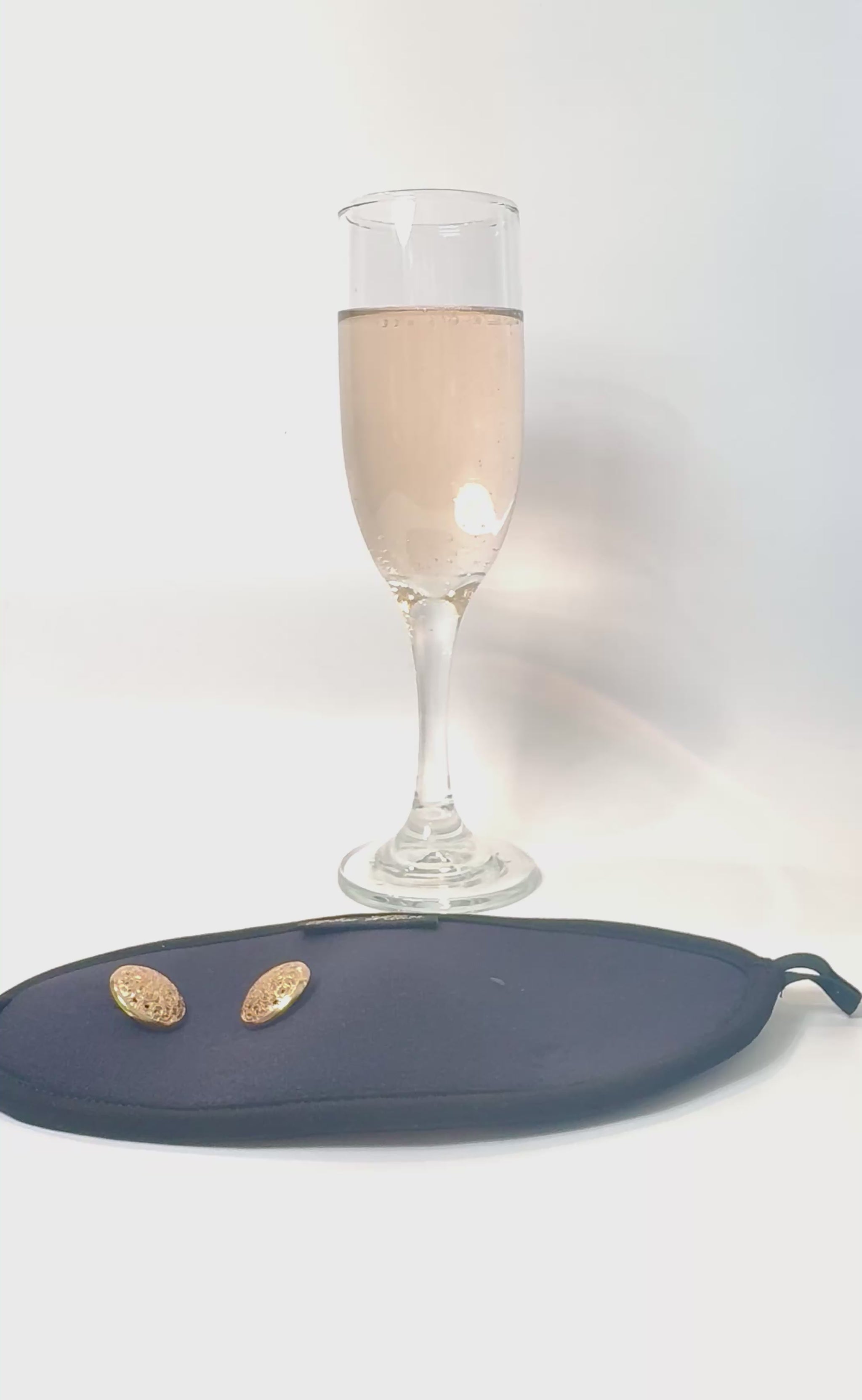 Instructional Video on how to secure champagne wrap on small flute